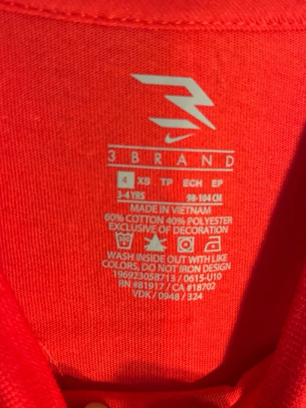 Nike Red Logo Athletic Tee